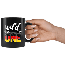 Load image into Gallery viewer, RobustCreative-Germany, Deutschland Wild One Birthday Outfit 1 German Flag Black 11oz Mug Gift Idea
