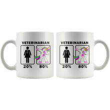 Load image into Gallery viewer, RobustCreative-Veterinarian Dabbing Unicorn 20 80 Principle Superhero Girl Womens - 11oz White Mug Medical Personnel Gift Idea
