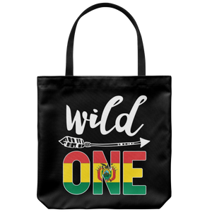 RobustCreative-Bolivia Wild One Birthday Outfit 1 Bolivian Flag Tote Bag Gift Idea