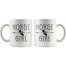 Load image into Gallery viewer, RobustCreative-California Horse Girl Gifts Californian Shape Country for women - 11oz White Mug Racing Lover Gift Idea
