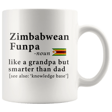 Load image into Gallery viewer, RobustCreative-Zimbabwean Funpa Definition Zimbabwe Flag Grandpa Day - 11oz White Mug family reunion gifts Gift Idea
