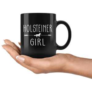 RobustCreative-Holsteiner Horse Girl Gifts Horses Lover Riding Racing - 11oz Black Mug Racing Lover Gift Idea