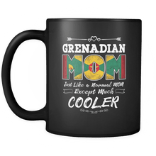 Load image into Gallery viewer, RobustCreative-Best Mom Ever is from Grenada - Grenadian Flag 11oz Funny Black Coffee Mug - Mothers Day Independence Day - Women Men Friends Gift - Both Sides Printed (Distressed)
