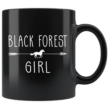 Load image into Gallery viewer, RobustCreative-Black Forest Horse Girl Gifts Horses Lover Riding Racing - 11oz Black Mug Racing Lover Gift Idea
