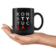 Load image into Gallery viewer, RobustCreative-Polska Konstytucja - Polish Pride PL 11oz Funny Black Coffee Mug - Solidarity Solidarnosc Independant Poland - Friends Gift - Both Sides Printed
