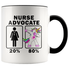 Load image into Gallery viewer, RobustCreative-Nurse Advocate Dabbing Unicorn 20 80 Principle Superhero Girl Womens - 11oz Accent Mug Medical Personnel Gift Idea
