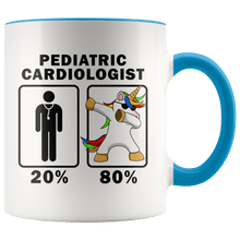 Load image into Gallery viewer, RobustCreative-Pediatric Cardiologist Dabbing Unicorn 80 20 Principle Graduation Gift Mens - 11oz Accent Mug Medical Personnel Gift Idea
