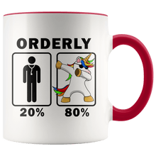 Load image into Gallery viewer, RobustCreative-Orderly Dabbing Unicorn 80 20 Principle Graduation Gift Mens - 11oz Accent Mug Medical Personnel Gift Idea
