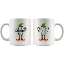 Load image into Gallery viewer, RobustCreative-Im The Moody Elf Matching Family Christmas - 11oz White Mug Christmas group green pjs costume Gift Idea
