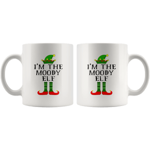 RobustCreative-Im The Moody Elf Matching Family Christmas - 11oz White Mug Christmas group green pjs costume Gift Idea