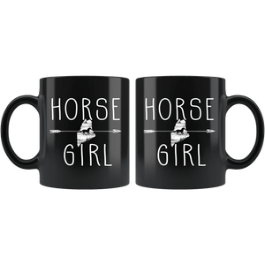 RobustCreative-Maine Horse Girl Gifts Mainer Shape Country for women - 11oz Black Mug Racing Lover Gift Idea