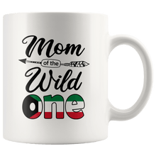 Load image into Gallery viewer, RobustCreative-Kuwaiti Mom of the Wild One Birthday Kuwait Flag White 11oz Mug Gift Idea
