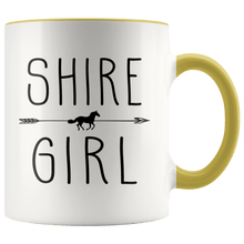 Load image into Gallery viewer, RobustCreative-Shire Horse Girl Gifts Horses Lover Riding Racing - 11oz Accent Mug Riding Lover Gift Idea
