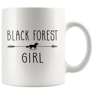 RobustCreative-Black Forest Horse Girl Gifts Horses Lover Riding Racing - 11oz White Mug Racing Lover Gift Idea