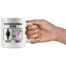 Load image into Gallery viewer, RobustCreative-Psychiatric Aide Dabbing Unicorn 20 80 Principle Superhero Girl Womens - 11oz White Mug Medical Personnel Gift Idea
