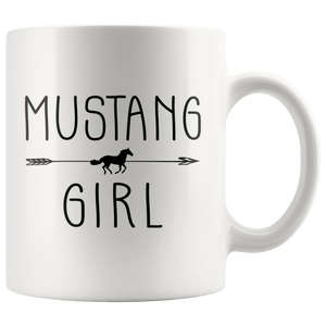 RobustCreative-Mustang Horse Girl Gifts Horses Lover Riding Racing - 11oz White Mug Racing Lover Gift Idea