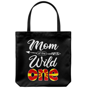 RobustCreative-Macedonian Mom of the Wild One Birthday Macedonia Flag Tote Bag Gift Idea