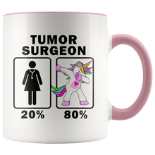 Load image into Gallery viewer, RobustCreative-Tumor Surgeon Dabbing Unicorn 20 80 Principle Superhero Girl Womens - 11oz Accent Mug Medical Personnel Gift Idea
