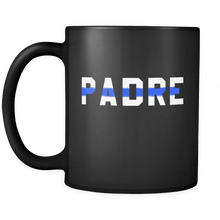 Load image into Gallery viewer, RobustCreative-Police Officer Padre patriotic Trooper Cop Thin Blue Line  Law Enforcement Officer 11oz Black Coffee Mug ~ Both Sides Printed
