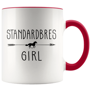 RobustCreative-Standardbres Horse Girl Gifts Horses Lover Riding Racing - 11oz Accent Mug Riding Lover Gift Idea