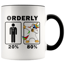 Load image into Gallery viewer, RobustCreative-Orderly Dabbing Unicorn 80 20 Principle Graduation Gift Mens - 11oz Accent Mug Medical Personnel Gift Idea
