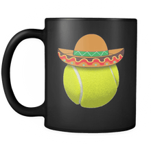 Load image into Gallery viewer, RobustCreative-Funny Tennis Ball Mexican Sports - Cinco De Mayo Mexican Fiesta - No Siesta Mexico Party - 11oz Black Funny Coffee Mug Women Men Friends Gift ~ Both Sides Printed
