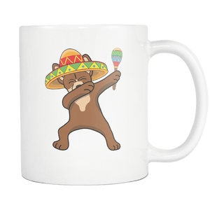 RobustCreative-Dabbing Chihuahua Dog in Sombrero - Cinco De Mayo Mexican Fiesta - Dab Dance Mexico Party - 11oz White Funny Coffee Mug Women Men Friends Gift ~ Both Sides Printed