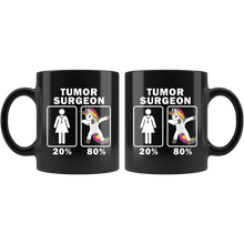 Load image into Gallery viewer, RobustCreative-Tumor Surgeon Dabbing Unicorn 80 20 Principle Superhero Girl Womens - 11oz Black Mug Medical Personnel Gift Idea
