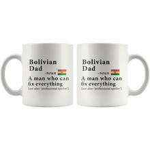 Load image into Gallery viewer, RobustCreative-Bolivian Dad Definition Bolivia Flag Fathers Day - 11oz White Mug family reunion gifts Gift Idea
