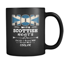 Load image into Gallery viewer, RobustCreative-Best Mom Ever with Scottish Roots - Scotland Flag 11oz Funny Black Coffee Mug - Mothers Day Independence Day - Women Men Friends Gift - Both Sides Printed (Distressed)

