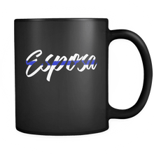 Load image into Gallery viewer, RobustCreative-Police Esposa patriotic Trooper Cop Thin Blue Line  Law Enforcement Officer 11oz Black Coffee Mug ~ Both Sides Printed
