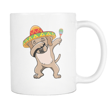 Load image into Gallery viewer, RobustCreative-Dabbing Labrador Retriever Dog in Sombrero - Cinco De Mayo Mexican Fiesta - Dab Dance Mexico Party - 11oz White Funny Coffee Mug Women Men Friends Gift ~ Both Sides Printed
