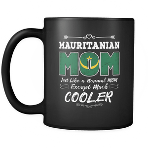 RobustCreative-Best Mom Ever is from Mauritania - Mauritanian Flag 11oz Funny Black Coffee Mug - Mothers Day Independence Day - Women Men Friends Gift - Both Sides Printed (Distressed)