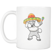 Load image into Gallery viewer, RobustCreative-Dabbing Poodle Dog in Sombrero - Cinco De Mayo Mexican Fiesta - Dab Dance Mexico Party - 11oz White Funny Coffee Mug Women Men Friends Gift ~ Both Sides Printed
