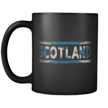 Load image into Gallery viewer, RobustCreative-Retro Vintage Flag Scottish Scotland 11oz Black Coffee Mug ~ Both Sides Printed

