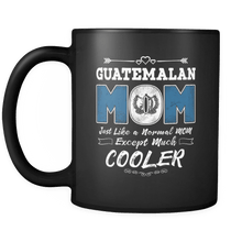 Load image into Gallery viewer, RobustCreative-Best Mom Ever is from Guatemala - Guatemalan Flag 11oz Funny Black Coffee Mug - Mothers Day Independence Day - Women Men Friends Gift - Both Sides Printed (Distressed)
