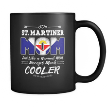 Load image into Gallery viewer, RobustCreative-Best Mom Ever is from St Martin - Martiner Flag 11oz Funny Black Coffee Mug - Mothers Day Independence Day - Women Men Friends Gift - Both Sides Printed (Distressed)
