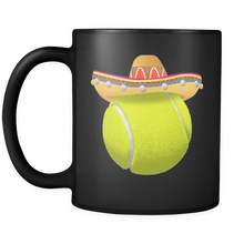 Load image into Gallery viewer, RobustCreative-Funny Tennis Ball Mexican Sport - Cinco De Mayo Mexican Fiesta - No Siesta Mexico Party - 11oz Black Funny Coffee Mug Women Men Friends Gift ~ Both Sides Printed
