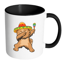 Load image into Gallery viewer, RobustCreative-Dabbing Pomeranian Dog in Sombrero - Cinco De Mayo Mexican Fiesta - Dab Dance Mexico Party - 11oz Black &amp; White Funny Coffee Mug Women Men Friends Gift ~ Both Sides Printed
