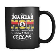 Load image into Gallery viewer, RobustCreative-Best Mom Ever is from Uganda - Ugandan Flag 11oz Funny Black Coffee Mug - Mothers Day Independence Day - Women Men Friends Gift - Both Sides Printed (Distressed)
