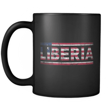 Load image into Gallery viewer, RobustCreative-Retro Vintage Flag Liberian Liberia 11oz Black Coffee Mug ~ Both Sides Printed
