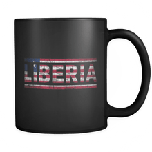 Load image into Gallery viewer, RobustCreative-Retro Vintage Flag Liberian Liberia 11oz Black Coffee Mug ~ Both Sides Printed
