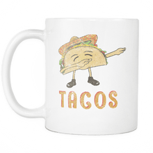 Load image into Gallery viewer, RobustCreative-Dabbing Taco Distressed - Cinco De Mayo Mexican Fiesta - No Siesta Mexico Party - 11oz White Funny Coffee Mug Women Men Friends Gift ~ Both Sides Printed
