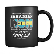 Load image into Gallery viewer, RobustCreative-Best Mom Ever is from Bahamas - Bahamian Flag 11oz Funny Black Coffee Mug - Mothers Day Independence Day - Women Men Friends Gift - Both Sides Printed (Distressed)
