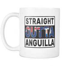 Load image into Gallery viewer, RobustCreative-Straight Outta Anguilla - Anguillian Flag 11oz Funny White Coffee Mug - Independence Day Family Heritage - Women Men Friends Gift - Both Sides Printed (Distressed)
