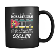 Load image into Gallery viewer, RobustCreative-Best Mom Ever is from Mozambique - Mozambican Flag 11oz Funny Black Coffee Mug - Mothers Day Independence Day - Women Men Friends Gift - Both Sides Printed (Distressed)
