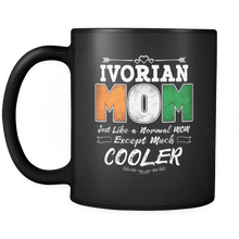 Load image into Gallery viewer, RobustCreative-Best Mom Ever is from Ivory Coast - Ivorian Flag 11oz Funny Black Coffee Mug - Mothers Day Independence Day - Women Men Friends Gift - Both Sides Printed (Distressed)
