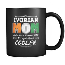 Load image into Gallery viewer, RobustCreative-Best Mom Ever is from Ivory Coast - Ivorian Flag 11oz Funny Black Coffee Mug - Mothers Day Independence Day - Women Men Friends Gift - Both Sides Printed (Distressed)
