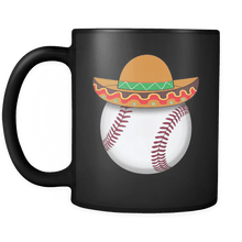 Load image into Gallery viewer, RobustCreative-Funny Baseball Mexican Sports - Cinco De Mayo Mexican Fiesta - No Siesta Mexico Party - 11oz Black Funny Coffee Mug Women Men Friends Gift ~ Both Sides Printed

