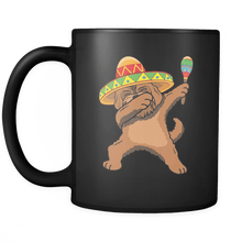 Load image into Gallery viewer, RobustCreative-Dabbing Goldendoodle Dog in Sombrero - Cinco De Mayo Mexican Fiesta - Dab Dance Mexico Party - 11oz Black Funny Coffee Mug Women Men Friends Gift ~ Both Sides Printed

